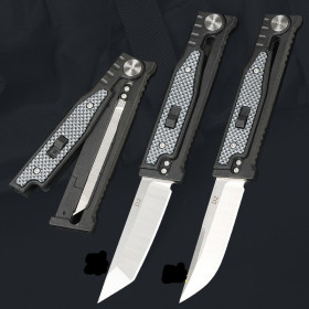 Multifunctionall Steel Blade Carrot Knife Locking Folding Pocket Knife for Camping Survival UD408847